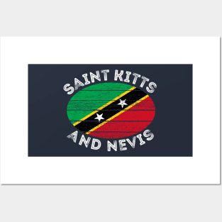 Saint Kitts and Nevis Roots Flag Posters and Art